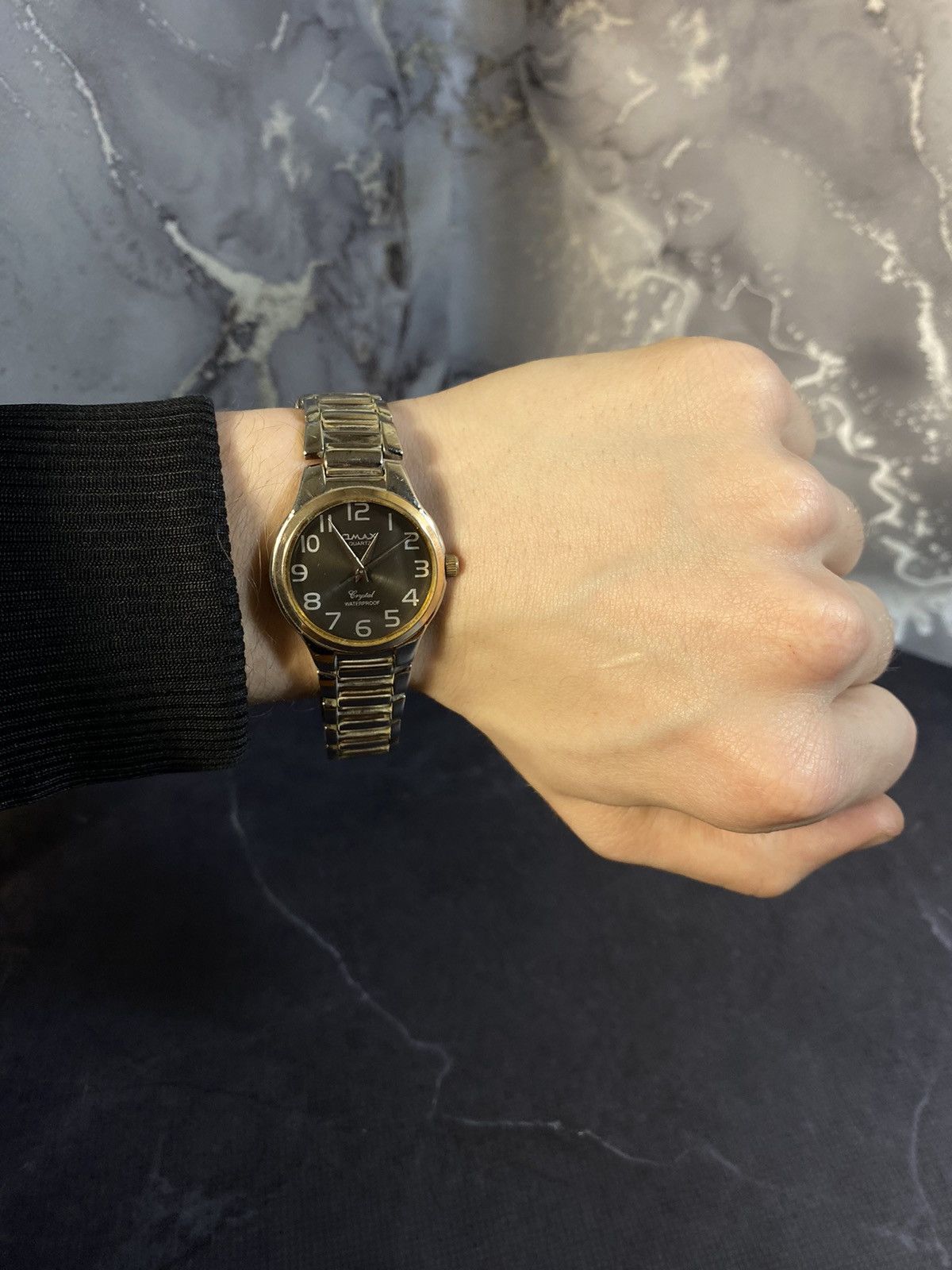 Japanese Brand × Vintage Omax Dark Dial Quartz Watch Japanese Brand Size ONE SIZE - 3 Thumbnail