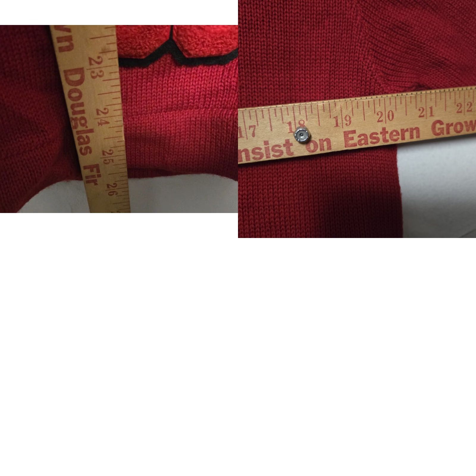 Vintage VINTAGE 1966 Varsity Letterman Sweater Wool Cardigan Red L Long Stadium 100% Wool Men’s Mens Size US L / EU 52-54 / 3 - 8 Thumbnail