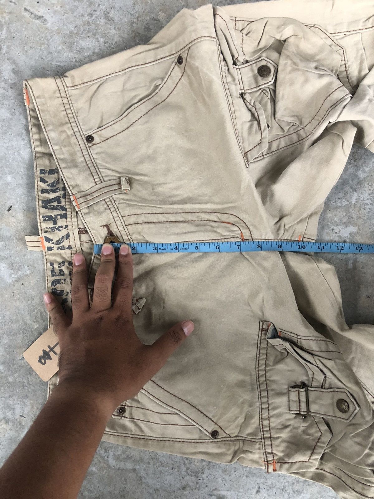 Edwin Japanese edwin 505 KHAKI flared cargo pants tactical pocket Size US 34 / EU 50 - 14 Thumbnail