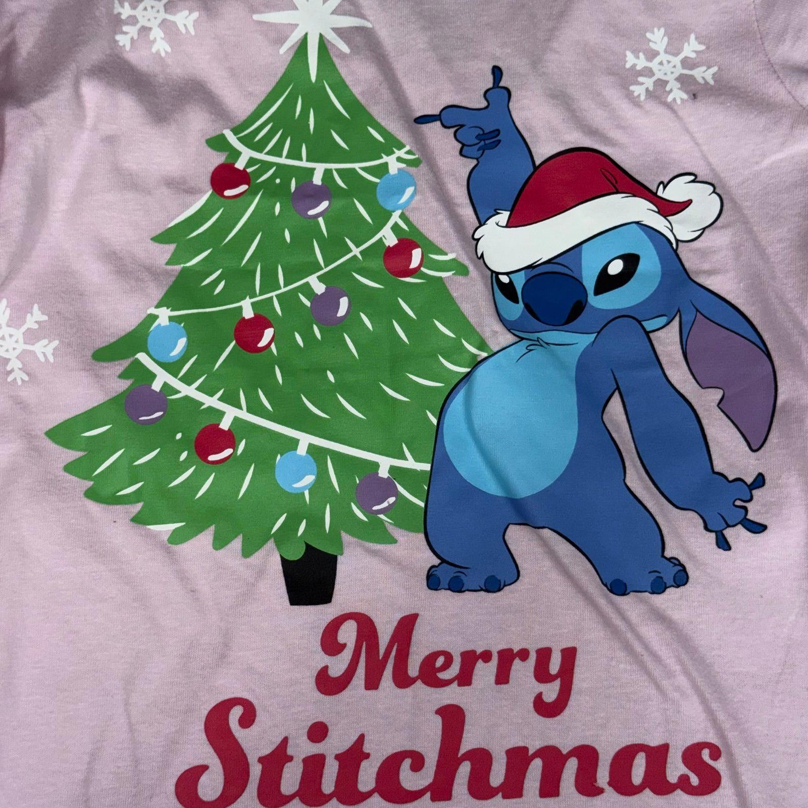 Disney Disney Stitch Christmas T-Shirt Set Girls Small NWT Size S / US 4 / IT 40 - 6 Thumbnail