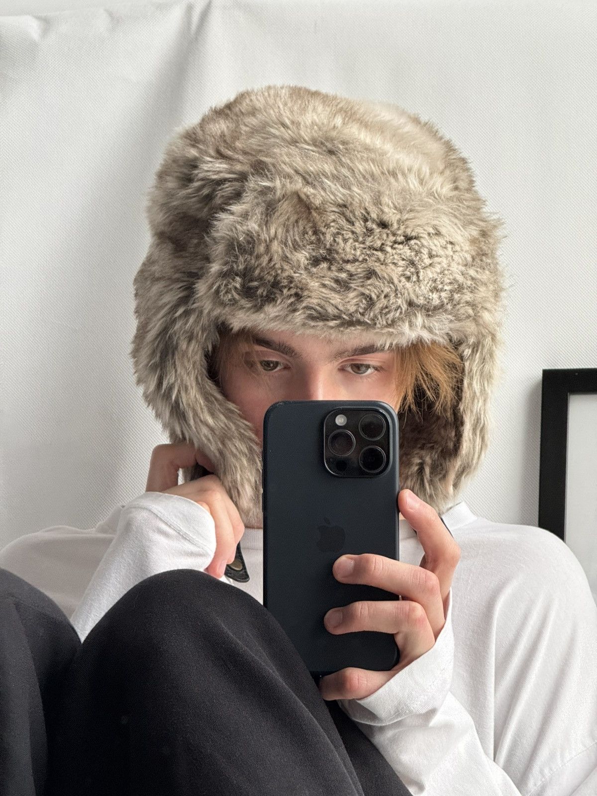 Japanese Brand Vintage fuzzy mohair japanese ushanka hat avant garde Size ONE SIZE - 1 Thumbnail