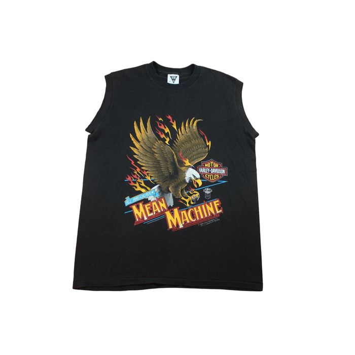 Vintage Vintage Harley Davidson Bald Eagle Mean Machine All American