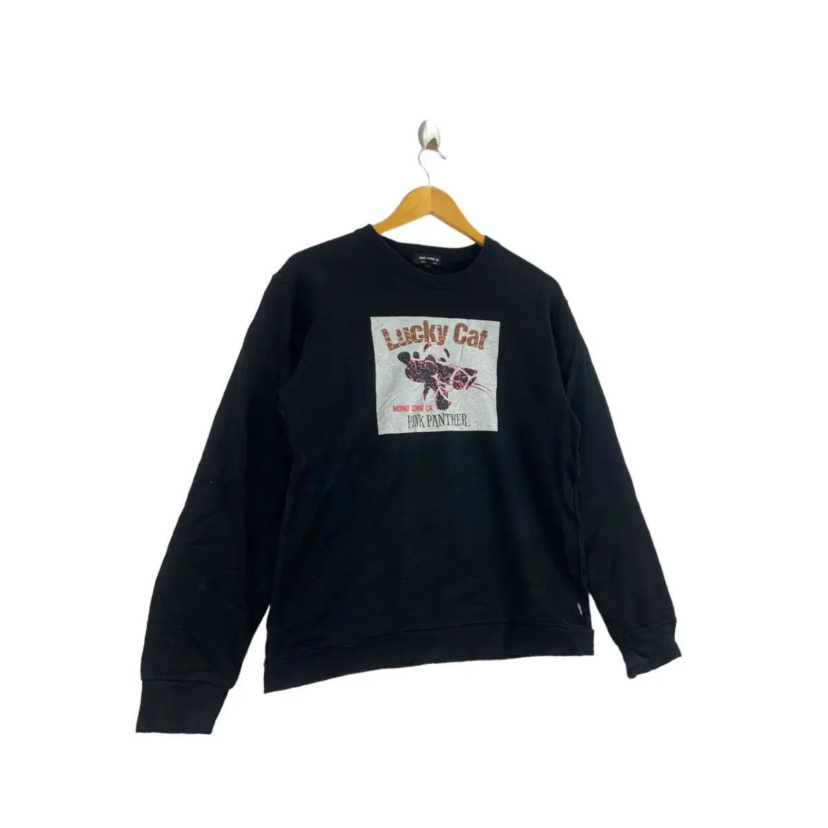 Vintage MONO COMME CA Pink Panther Print Japanese Brand Black Size US M / EU 48-50 / 2 - 4 Thumbnail