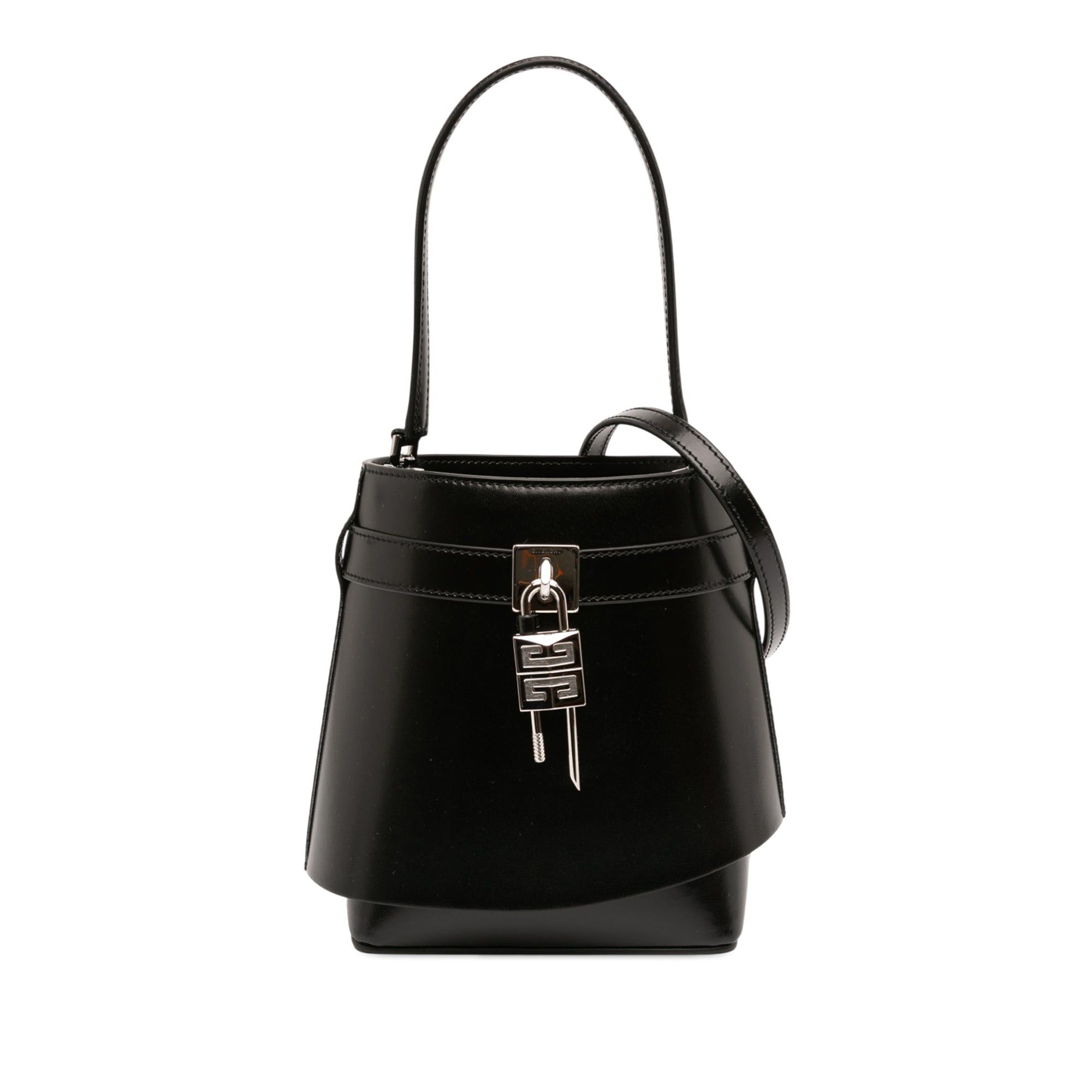 Givenchy Micro Leather GV Shark Lock Bucket Bag Size ONE SIZE - 1 Thumbnail