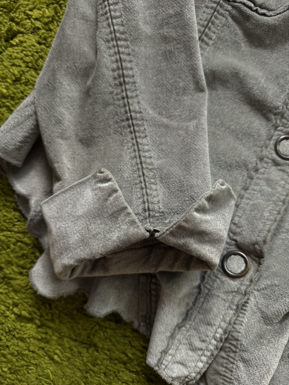 Transit Transit par-such avant Garde graphite grey velour blazer Size M / US 6-8 / IT 42-44 - 4 Thumbnail
