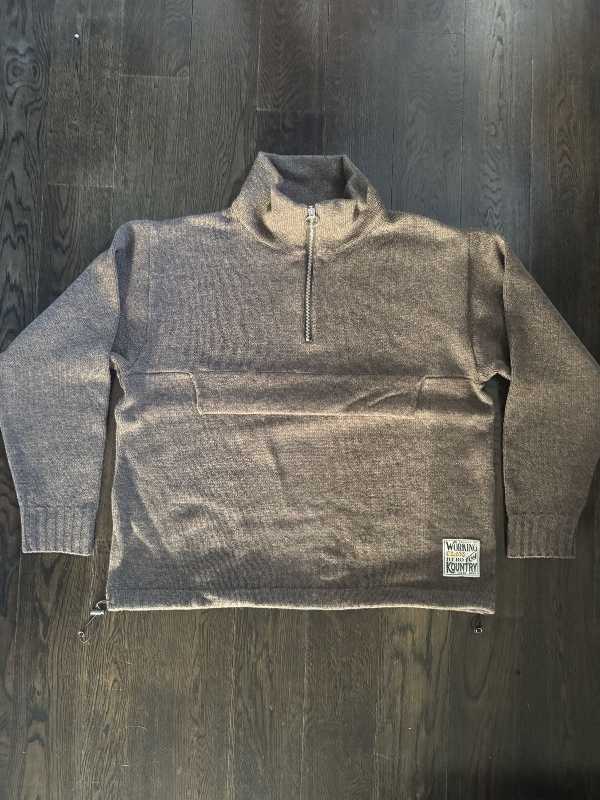 Kapital 5G Shetland Wool Half Zip Anorak Moca Size US L / EU 52-54 / 3 - 3 Thumbnail