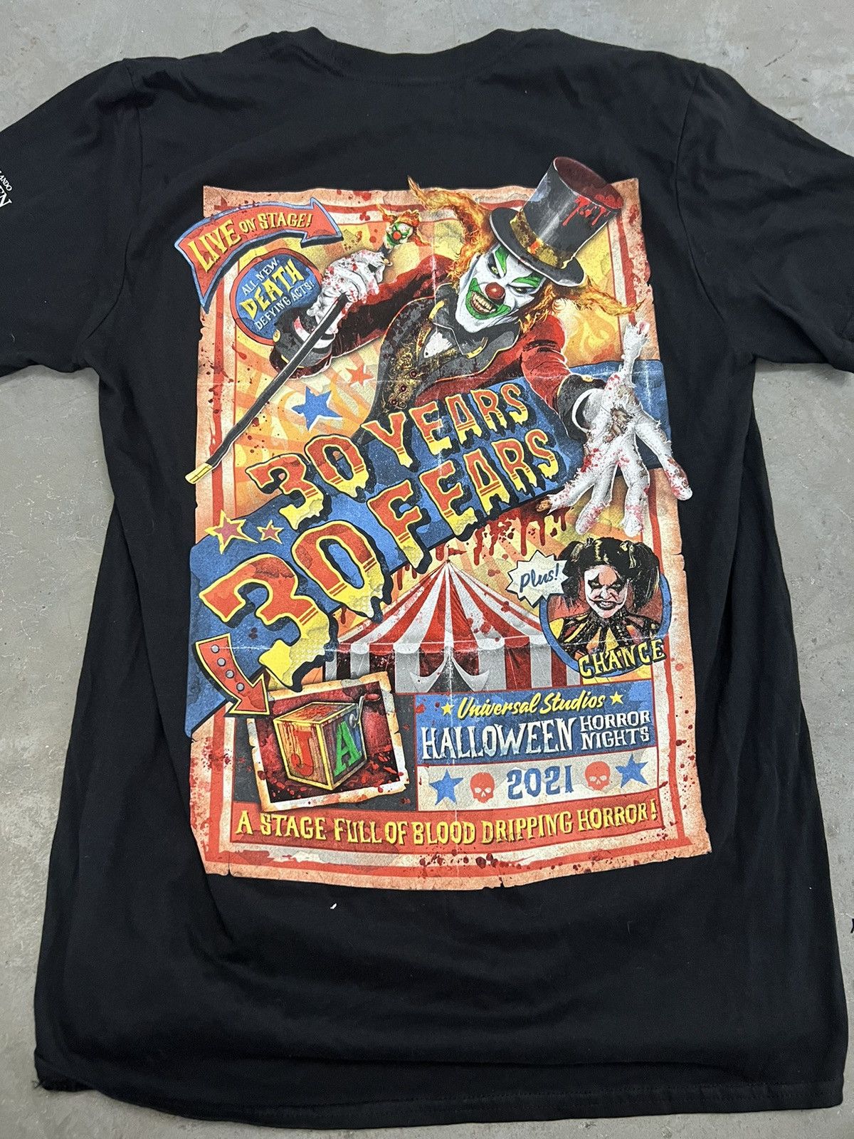 Streetwear 2021 Halloween horror nights 30 years 30 fears tee | Grailed