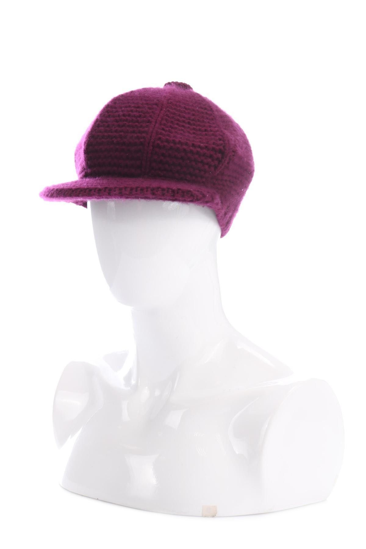 image of Cashmere Wool Repeat Cashmere Purple Caps Hat, Women's