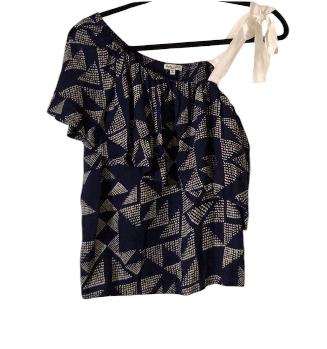 Splendid Splendid One Shoulder Geometric Ruffle Blouse | XL Size XL / US 12-14 / IT 48-50 - 1 Thumbnail