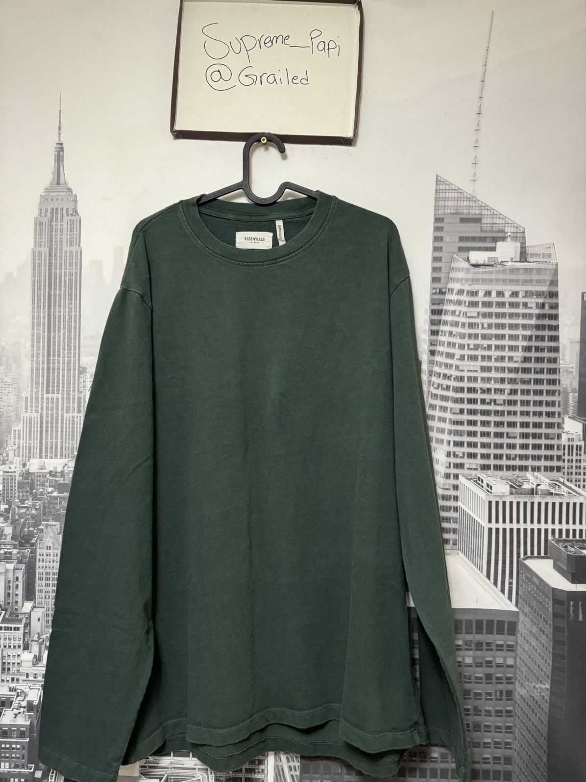 Fear of God OG Fear of God Boxy Graphic Long Sleeve Green SZ Small💥 Size US S / EU 44-46 / 1 - 7 Thumbnail
