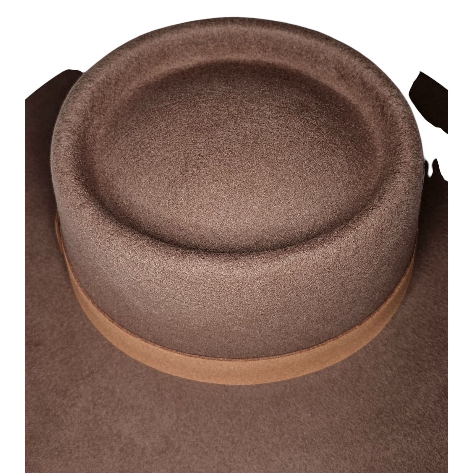 Lack of Color Lack of Color Women's The Mirage Boater Suede-Trimmed Hat Size ONE SIZE - 7 Thumbnail