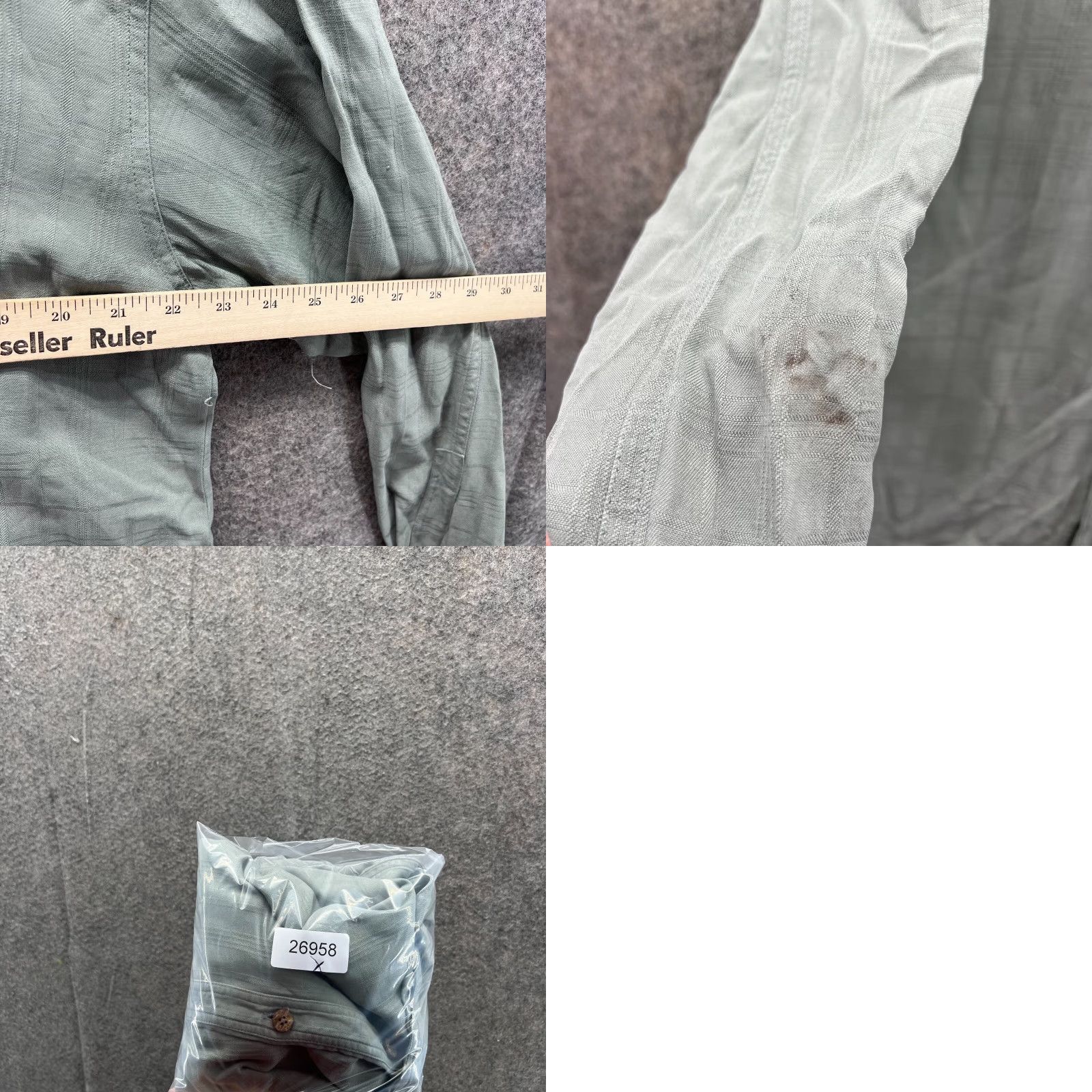 Tommy Bahama Tommy Bahama Shirt Men Medium Gray Button-Down Silk Reverse Print All Seasons 46 In Chest Regular Button-Up Mens Size US M / EU 48-50 / 2 - 8 Thumbnail