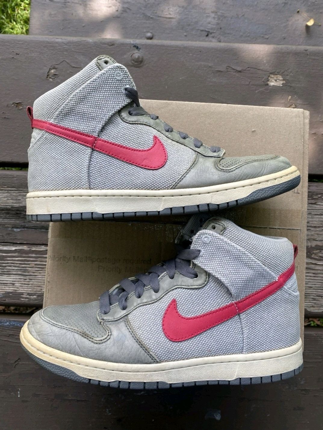 Nike Nike Dunk High Gray 317892061 Size 9.5 Men Size US 9.5 / EU 42-43 - 3 Thumbnail