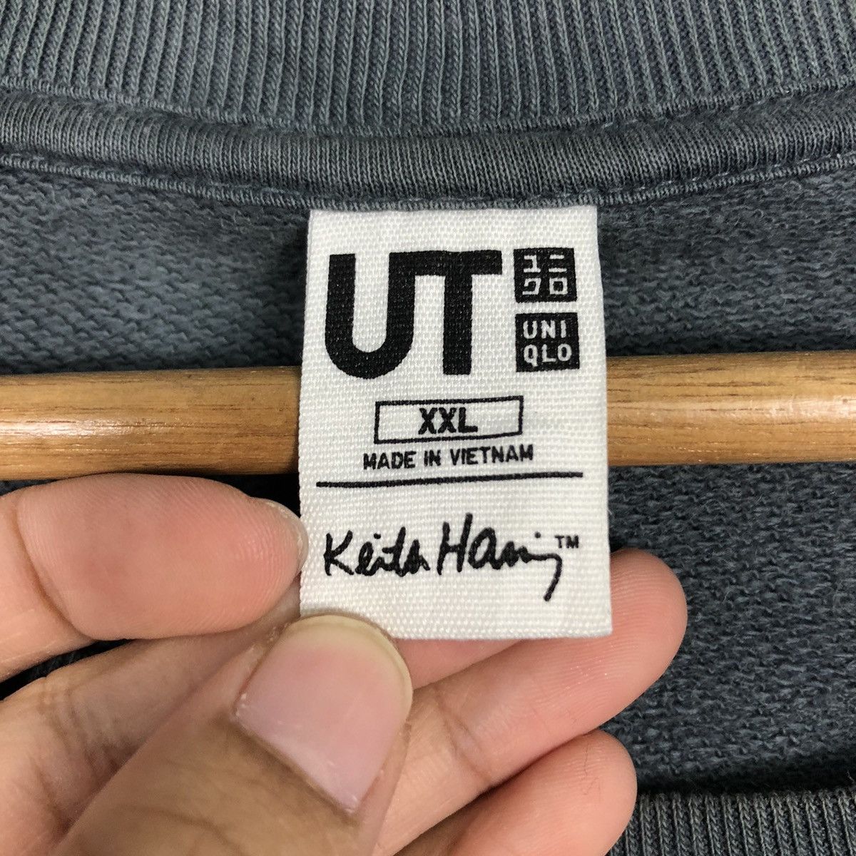 Japanese Brand 📌Vintage Sweatshirt Ut Keith Haring Big Logo Size US XXL / EU 58 / 5 - 15 Thumbnail