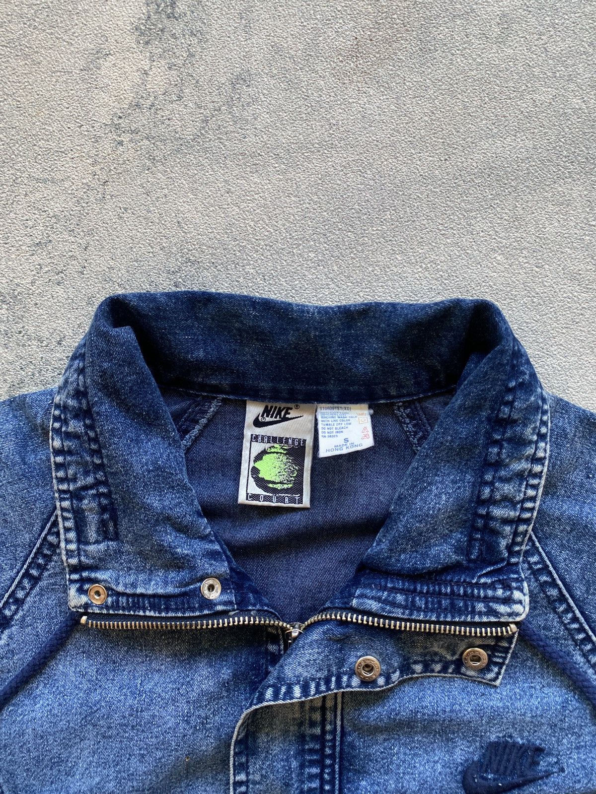 Vintage Vintage Nike Challange Court Acid Wash Jacket Size US S / EU 44-46 / 1 - 3 Thumbnail