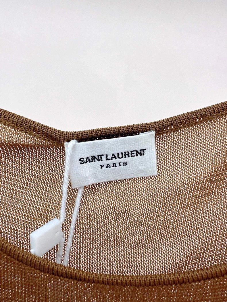 Saint Laurent Paris Saint Laurent Paris Khaki knit vest Size M / US 6-8 / IT 42-44 - 3 Thumbnail