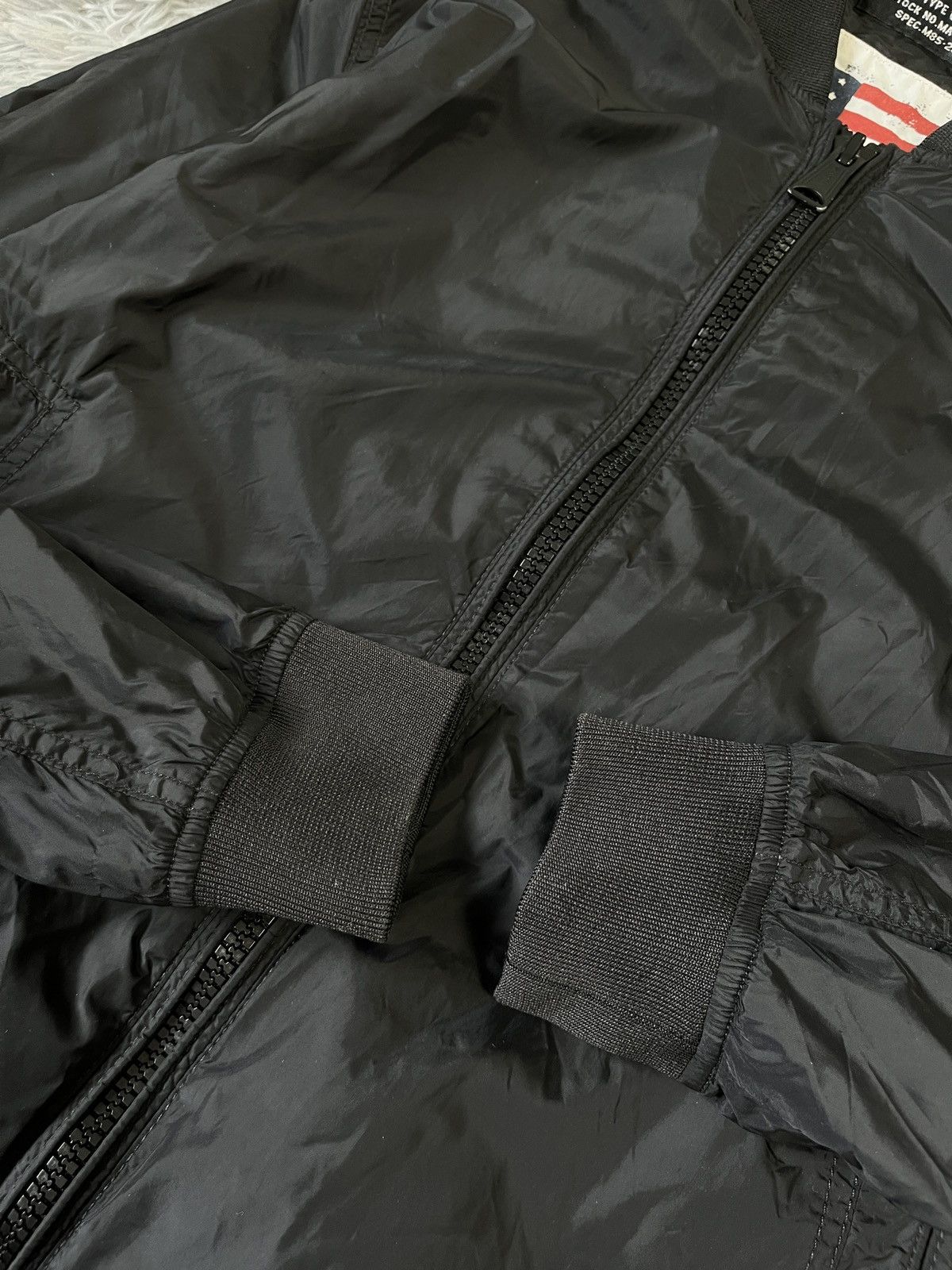 Schott Schott N.Y.C. MA-7 Nylon Bomber Flight Jacket Black Flag Lining Size US M / EU 48-50 / 2 - 6 Thumbnail