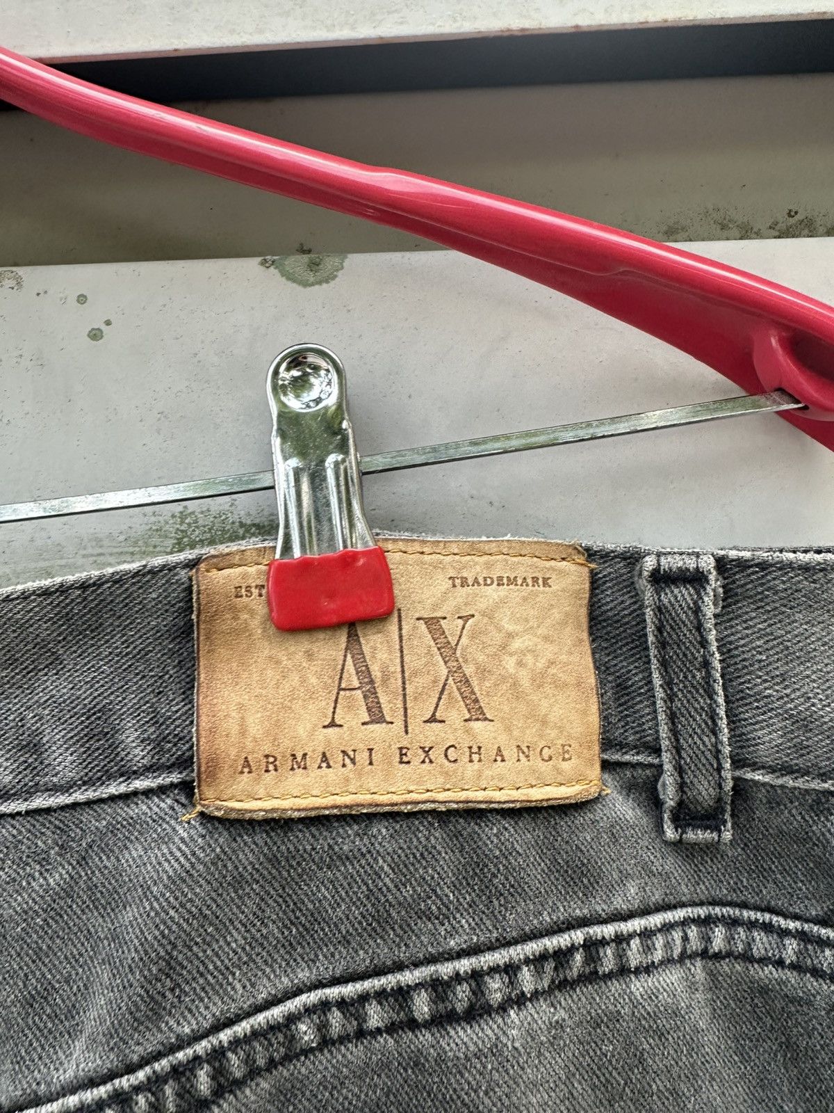 Armani Exchange 👹Vintage Armani Exchange Faded Straight Cut Jeans Size US 30 / EU 46 - 10 Thumbnail
