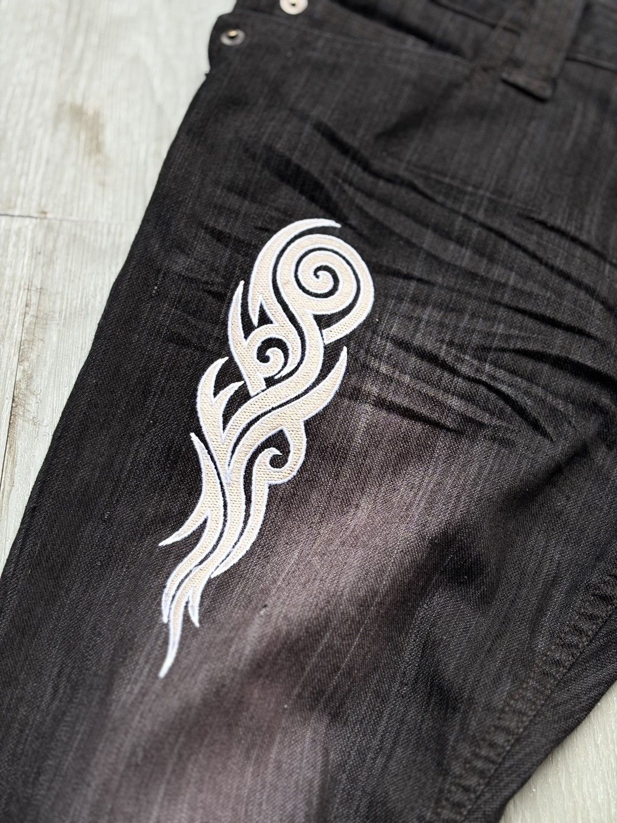 Japanese Brand MALE & CO tribal flare jeans Size US 28 / EU 44 - 3 Thumbnail