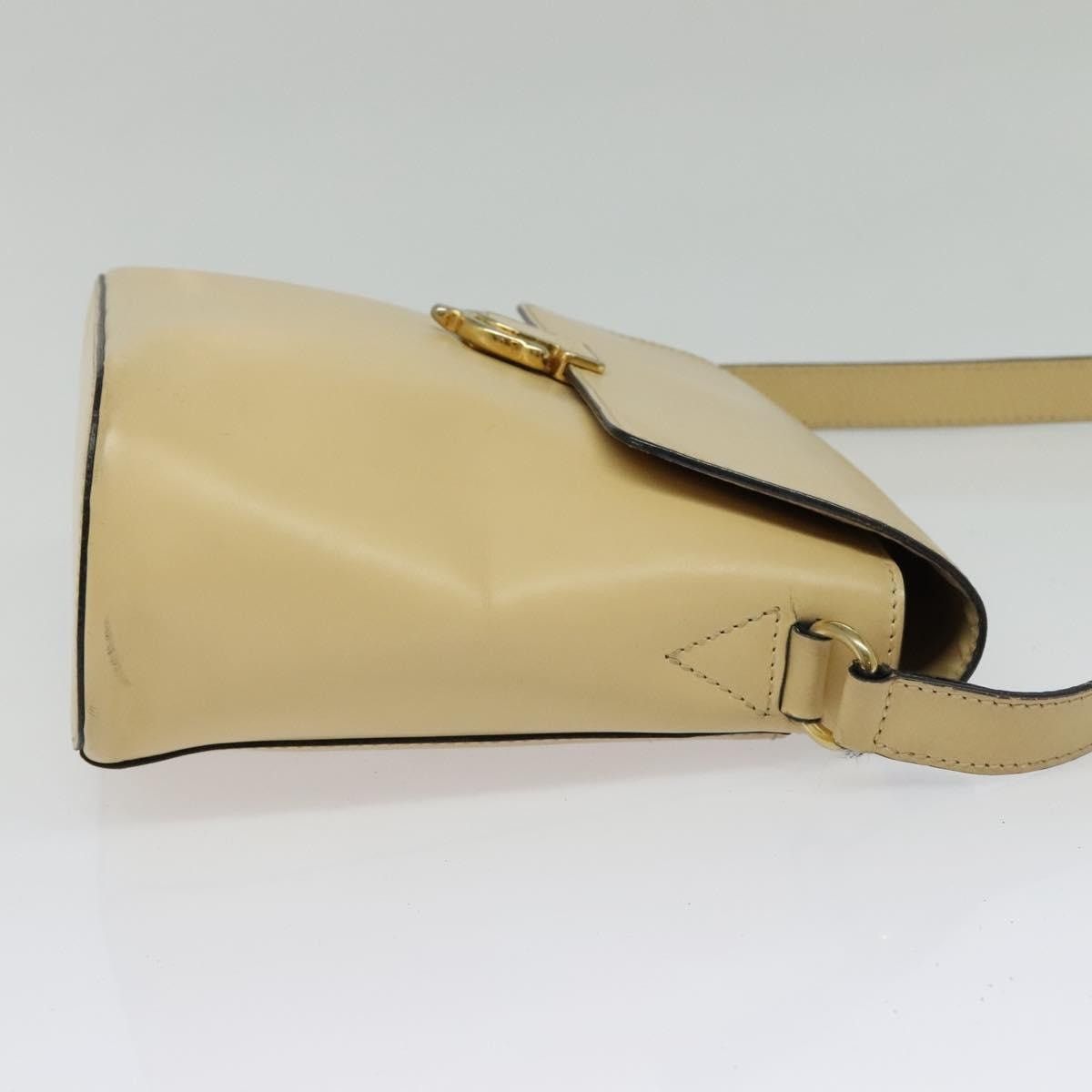 Celine CELINE Shoulder Bag Leather Beige Gold Size ONE SIZE - 5 Thumbnail