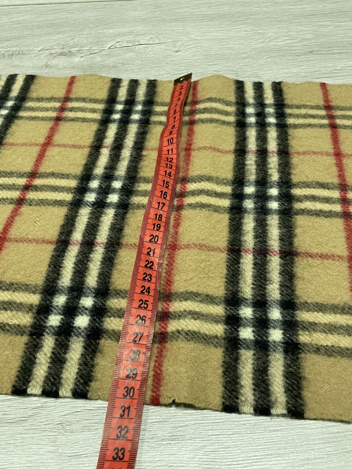 Burberry Burberry nova check sand over print cashmere wool scarf Size ONE SIZE - 6 Thumbnail