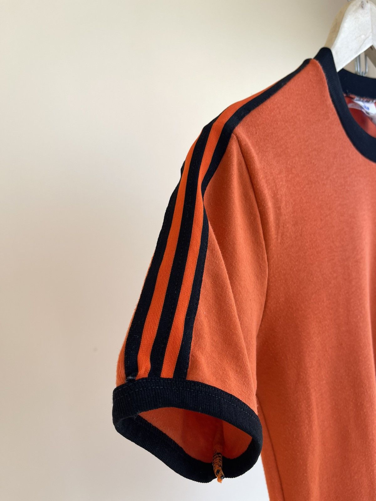 Adidas Adidas Trefoil Logo 3-Stripes Tape Ringer Jersey Vintage 70s Size US XXS / EU 40 - 5 Thumbnail