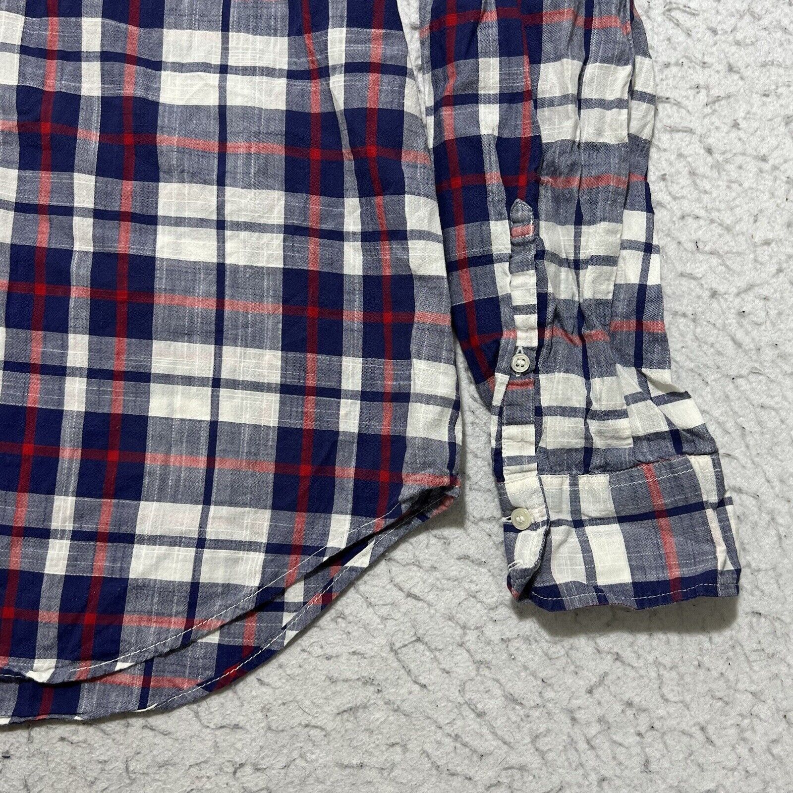 J.Crew J. Crew Boy Fit Plaid Gauze Button Flannel Long Sleeve Shirt Size M / US 6-8 / IT 42-44 - 6 Thumbnail