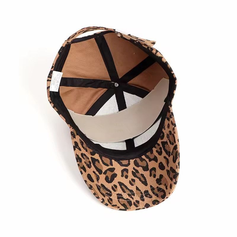 Japanese Brand Leopard Print Baseball Hat Size ONE SIZE - 3 Thumbnail