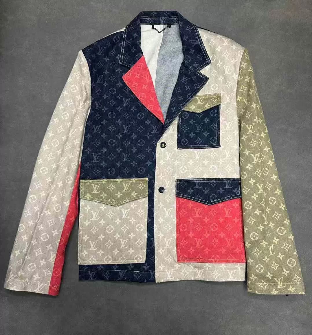 Louis Vuitton Louis Vuitton Denim Patchwork Logo Suit Size US L / EU 52-54 / 3 - 1 Thumbnail