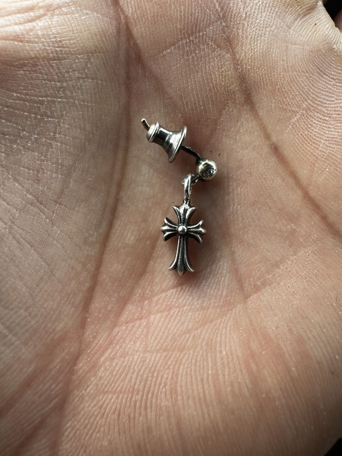 Chrome Hearts Chrome Hearts baby fat pendant earring | Grailed Chrome Hearts Chrome Hearts baby fat pendant earring | Grailed