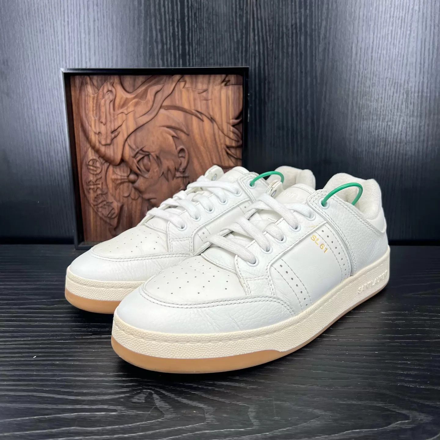 Yves Saint Laurent YSL SL/61 White 42 Like New With Box & Accs Size US 9 / EU 42 - 1 Thumbnail