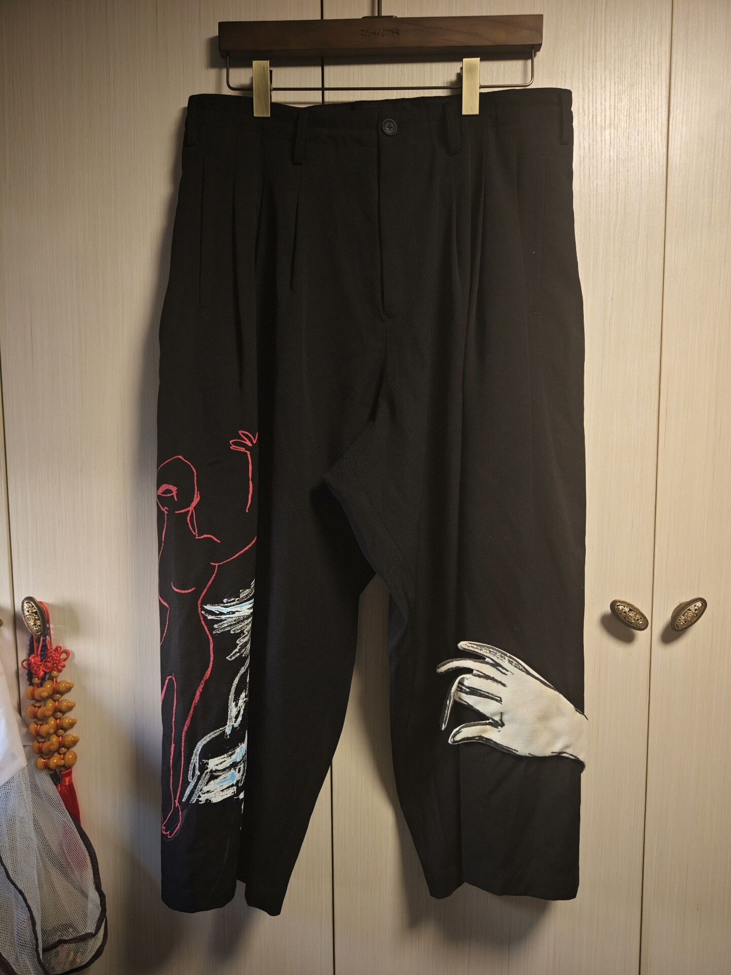 Yohji Yamamoto Yohji Yamamoto Gaba Black Drawstring Pants Size US 34 / EU 50 - 1 Thumbnail