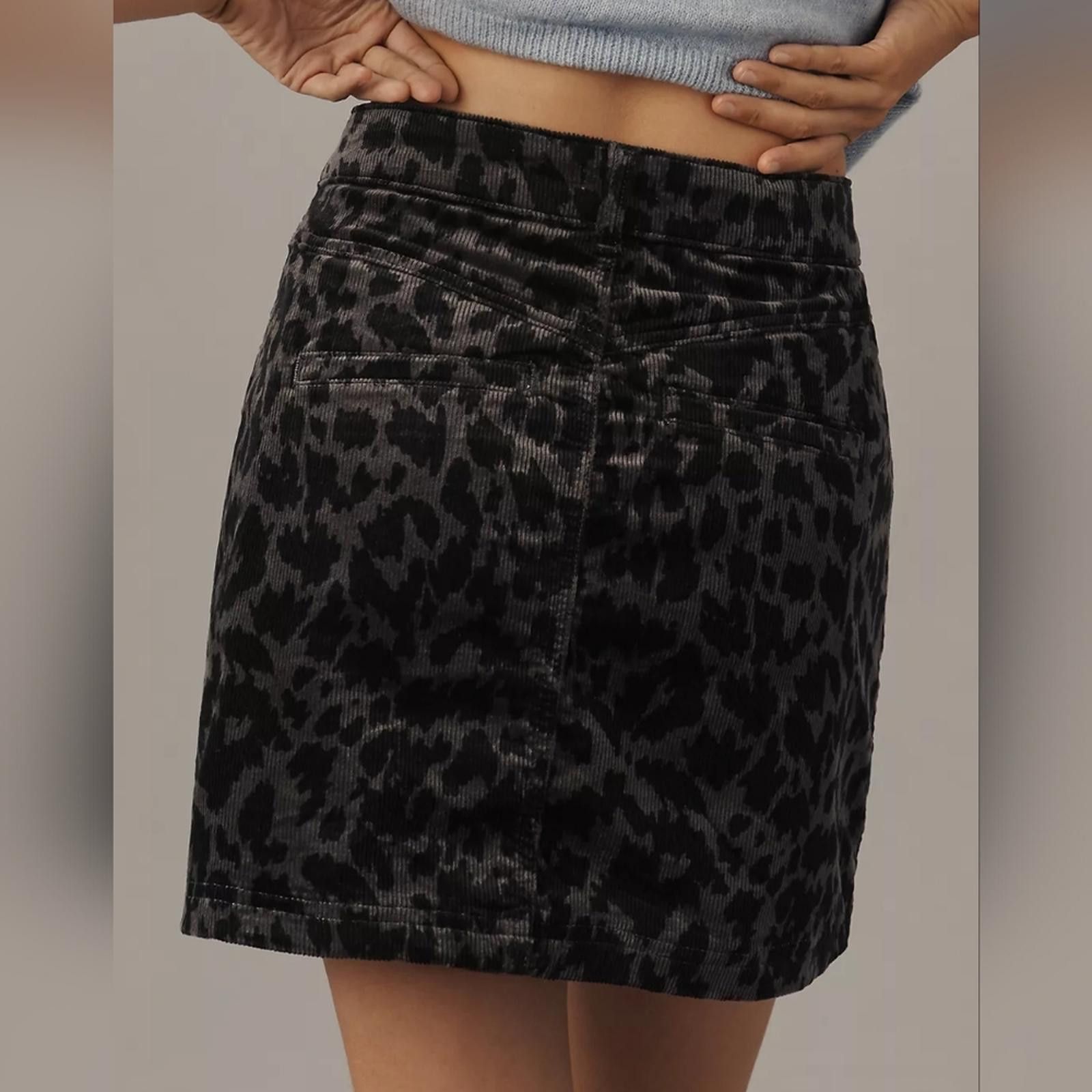 Designer Pilcro Corduroy Mini Skirt Size 36" / US 14 / IT 50 - 9 Thumbnail