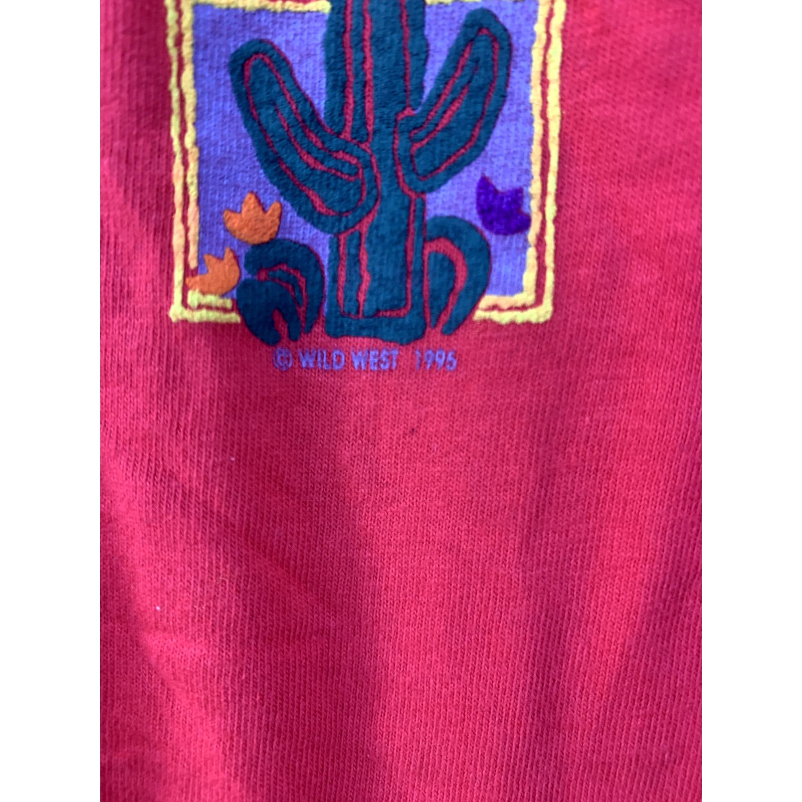Vintage Vintage Cottonwood Cove Shirt Red Tee Cactus Sun T-Shirt VTG Size US L / EU 52-54 / 3 - 3 Thumbnail