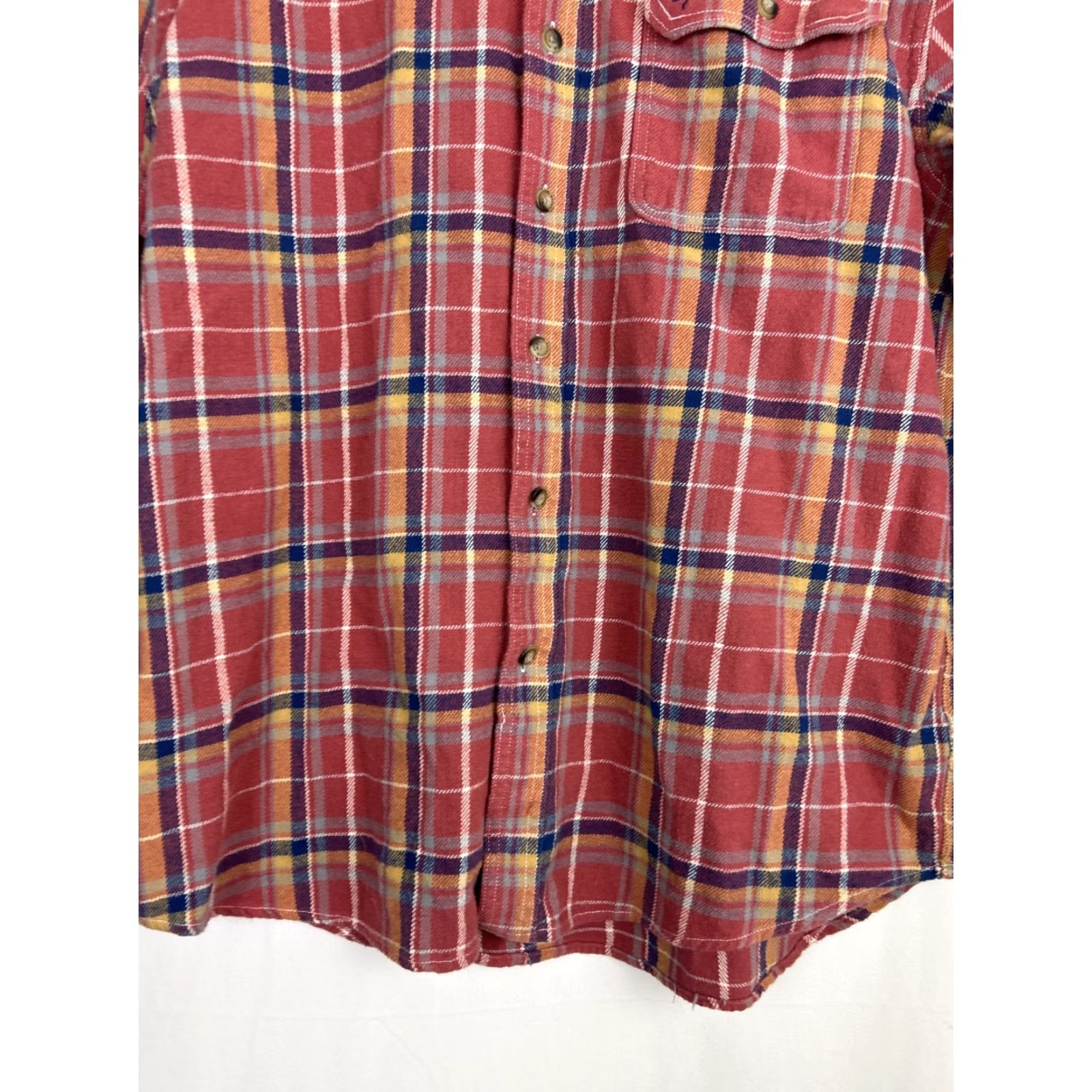 Vintage Browning Button-Up Plaid Flannel Shirt Womens 2XL Pink Blue Casual Size XXL / US 16-18 / IT 52-54 - 4 Thumbnail