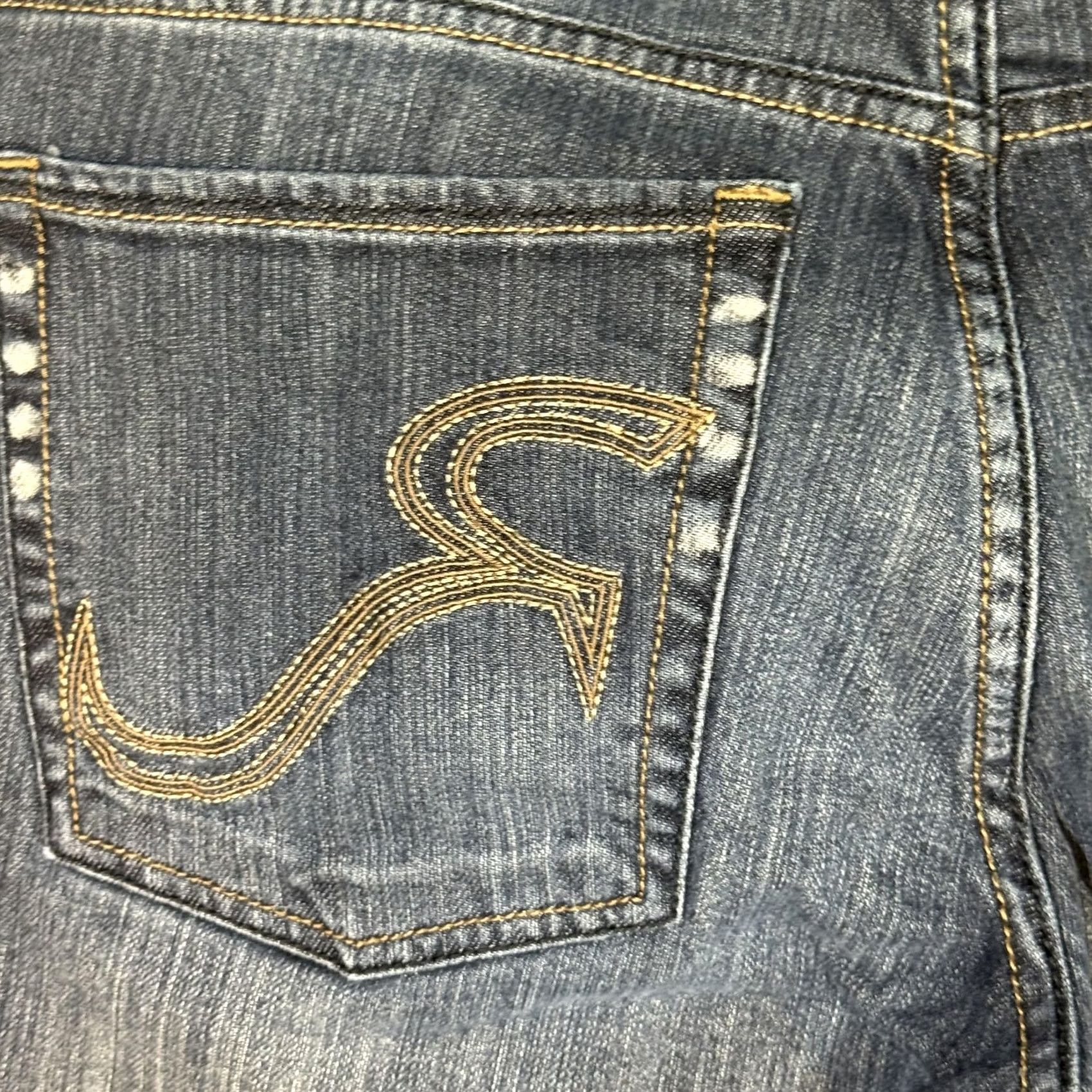 Vintage Rock & Republic Stinger Jeans Mens 34x32 Blue Embroidered Stretch Denim Size US 34 / EU 50 - 3 Thumbnail
