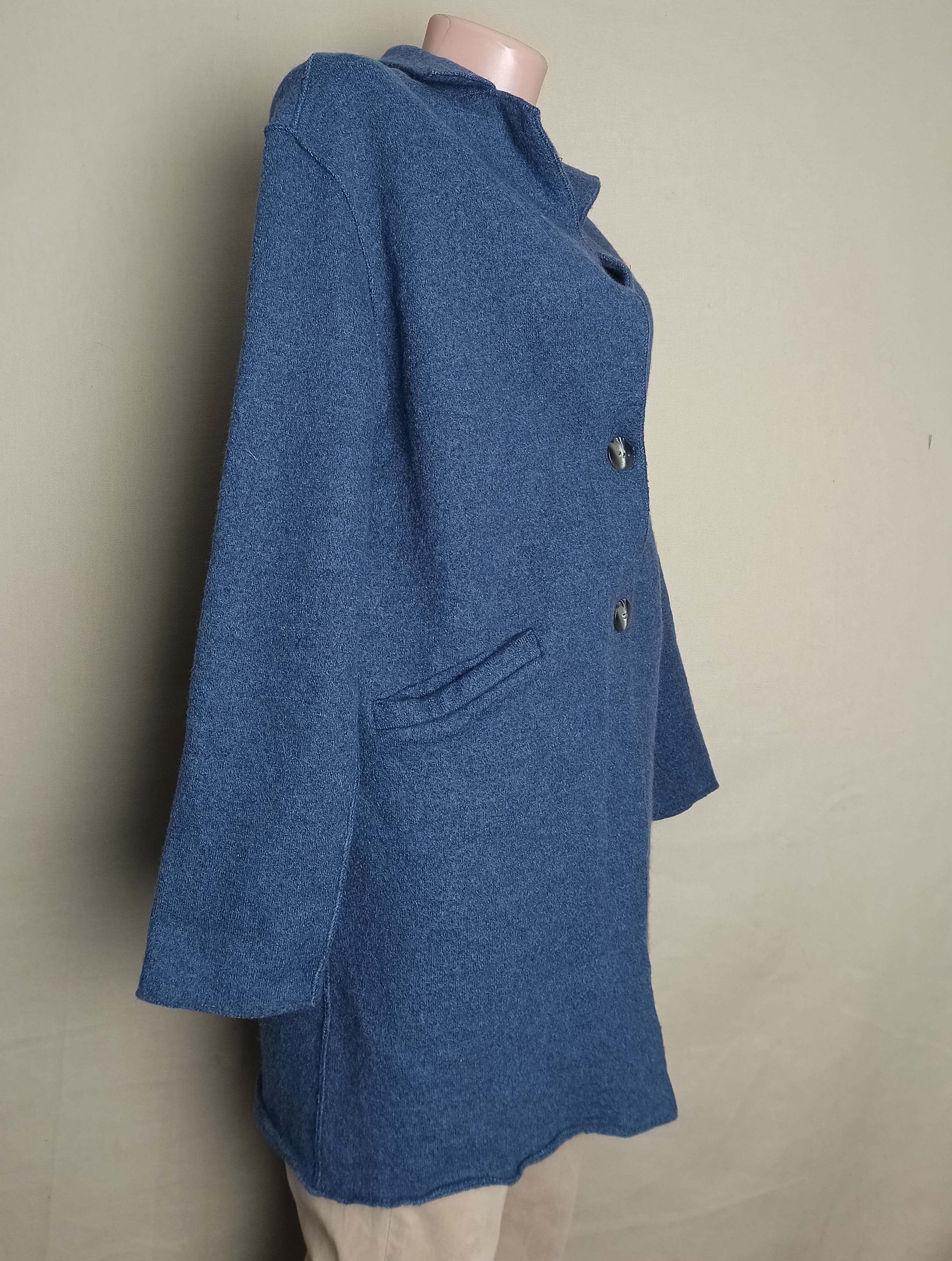 Designer HORST SITTE Merino Wool Short Jacket Coat Size L RRP590€ Size L / US 10 / IT 46 - 4 Thumbnail
