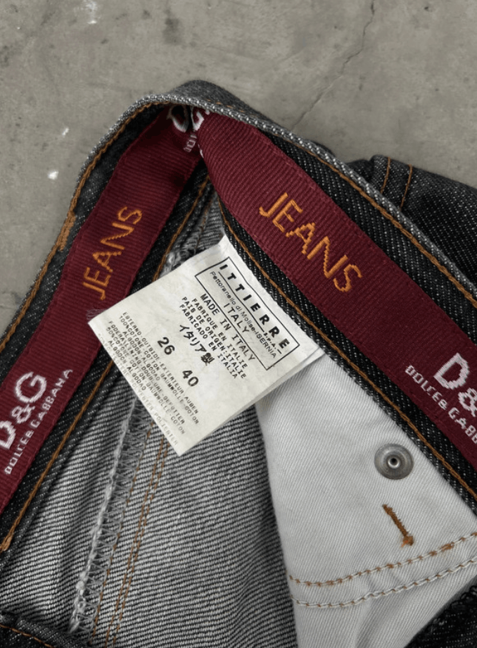 Dolce & Gabbana × Jean Dolce Gabbana Denim Cargo Pants Wide Boot Cut Zip EX0107 Size 27" / US 4 / IT 40 - 5 Thumbnail