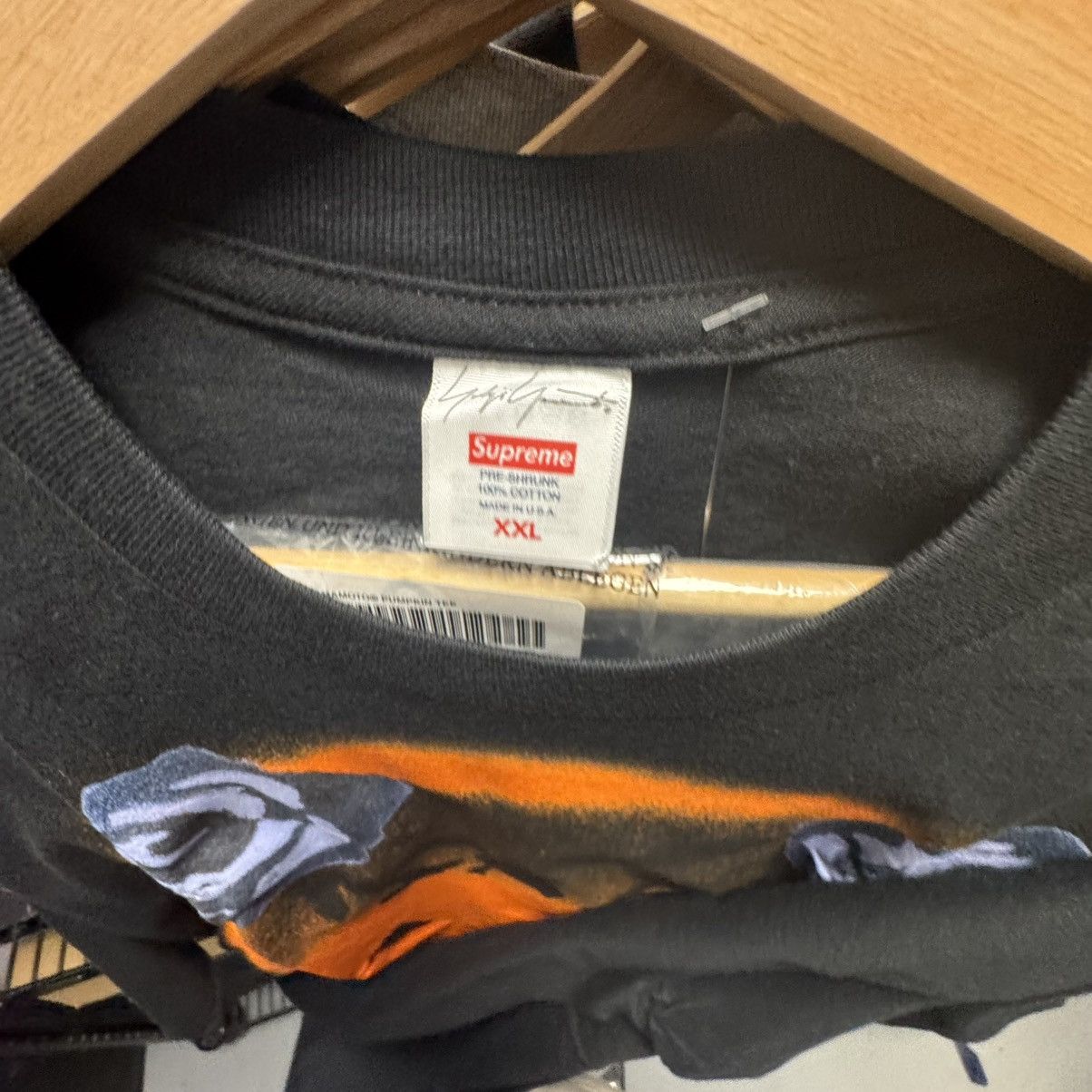 Supreme Supreme Yohji Yamamoto Pumpkin Tee Black Size US XXL / EU 58 / 5 - 3 Thumbnail