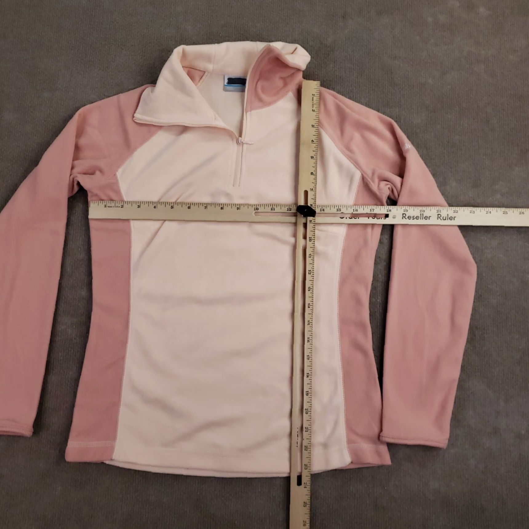 Pinko Columbia Fleece Pullover Sweater Womens Small Pink Lightweight Crew Neck Long Sleeve Size S / US 4 / IT 40 - 2 Thumbnail