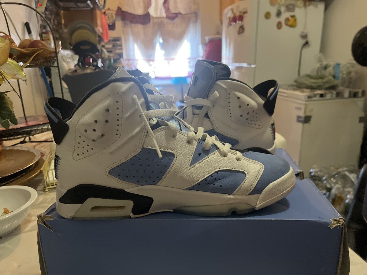 Jordan Brand × Nike Jordan 6 Retro UNC White Size US 10 / EU 43 - 9 Thumbnail
