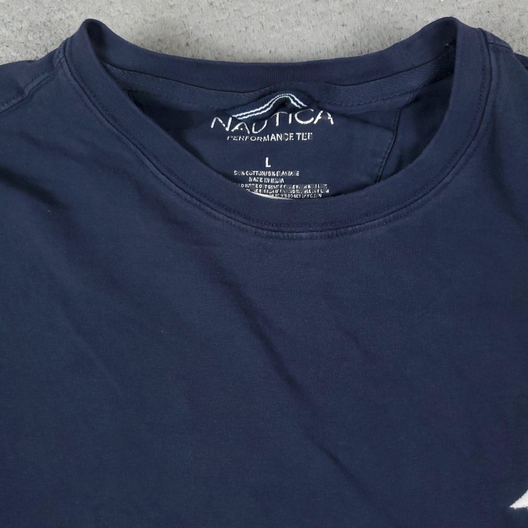 Nautica Nautica T-Shirt Mens Large Blue Casual Short Sleeve Crew Neck Size US L / EU 52-54 / 3 - 2 Thumbnail