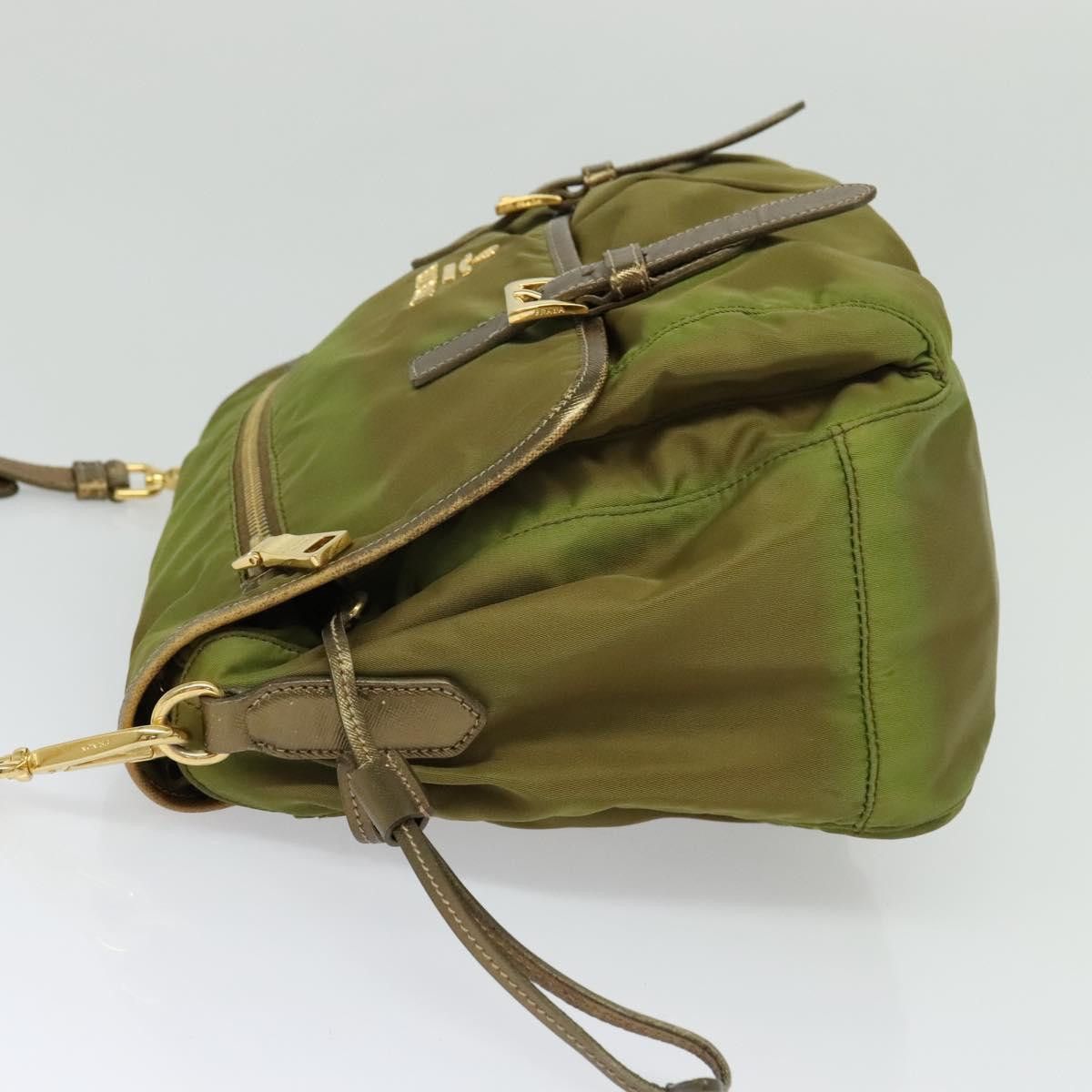 Prada PRADA Shoulder Bag Nylon Green Gold Size ONE SIZE - 4 Thumbnail