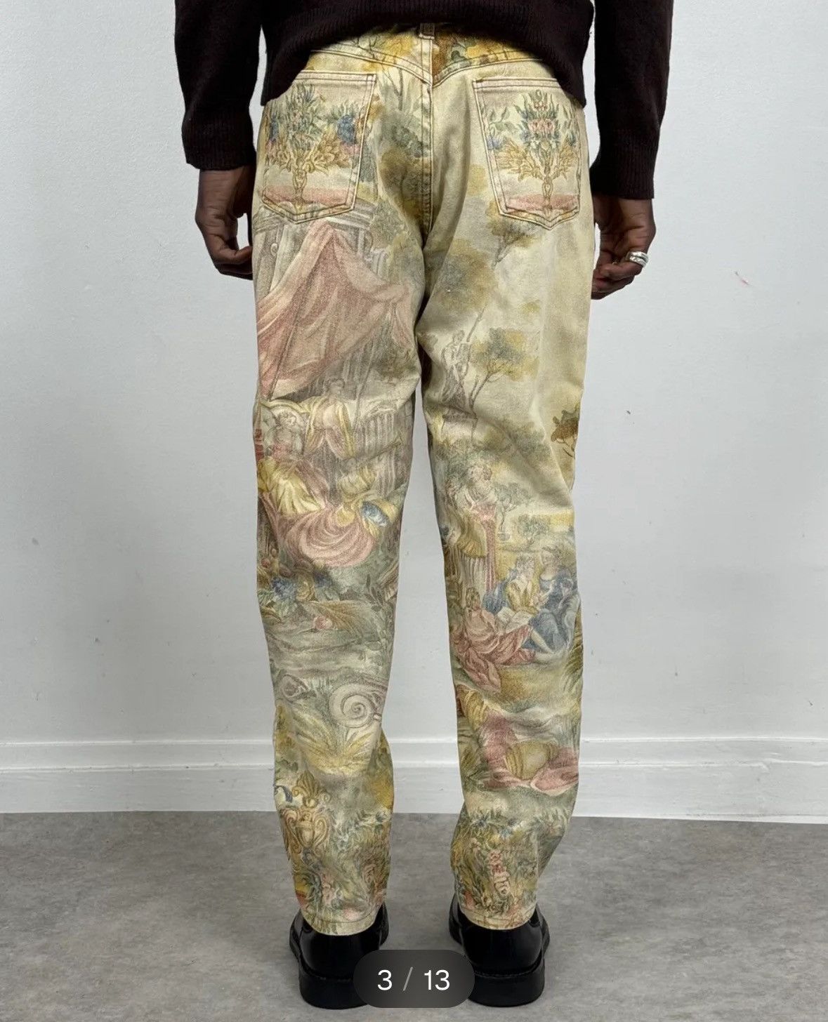 Roberto Cavalli AW96 High Waist Renaissance Jeans Size US 26 / EU 42 - 7 Thumbnail