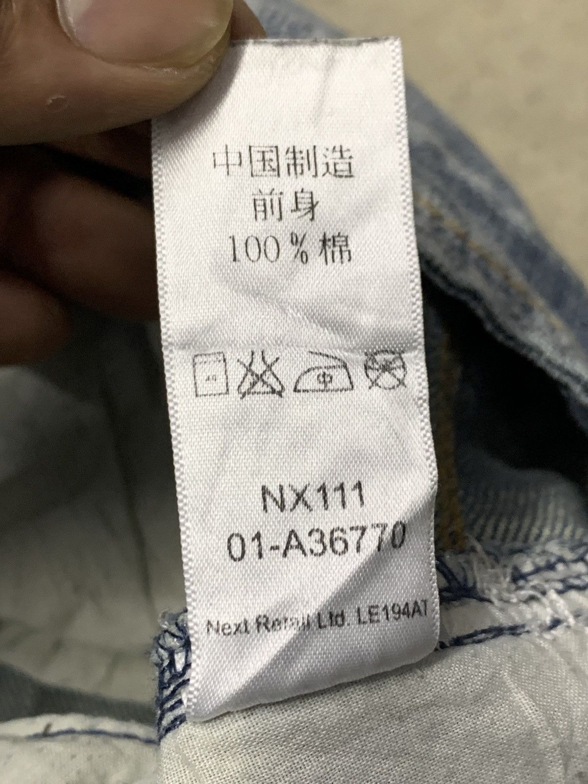 If Six Was Nine Distressed double knee NEXT JEAN Size US 34 / EU 50 - 16 Thumbnail