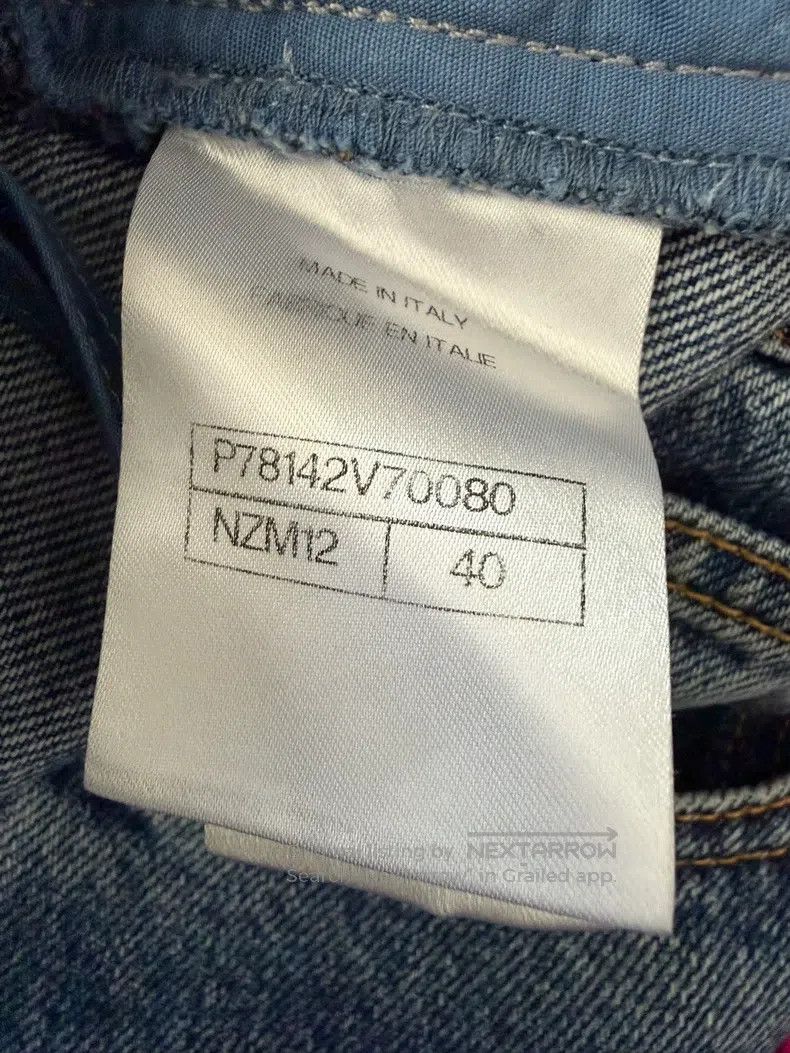 Chanel Chanel Autumn and winter love embroidery graffiti blue str Size 26" / US 2 / IT 38 - 5 Thumbnail