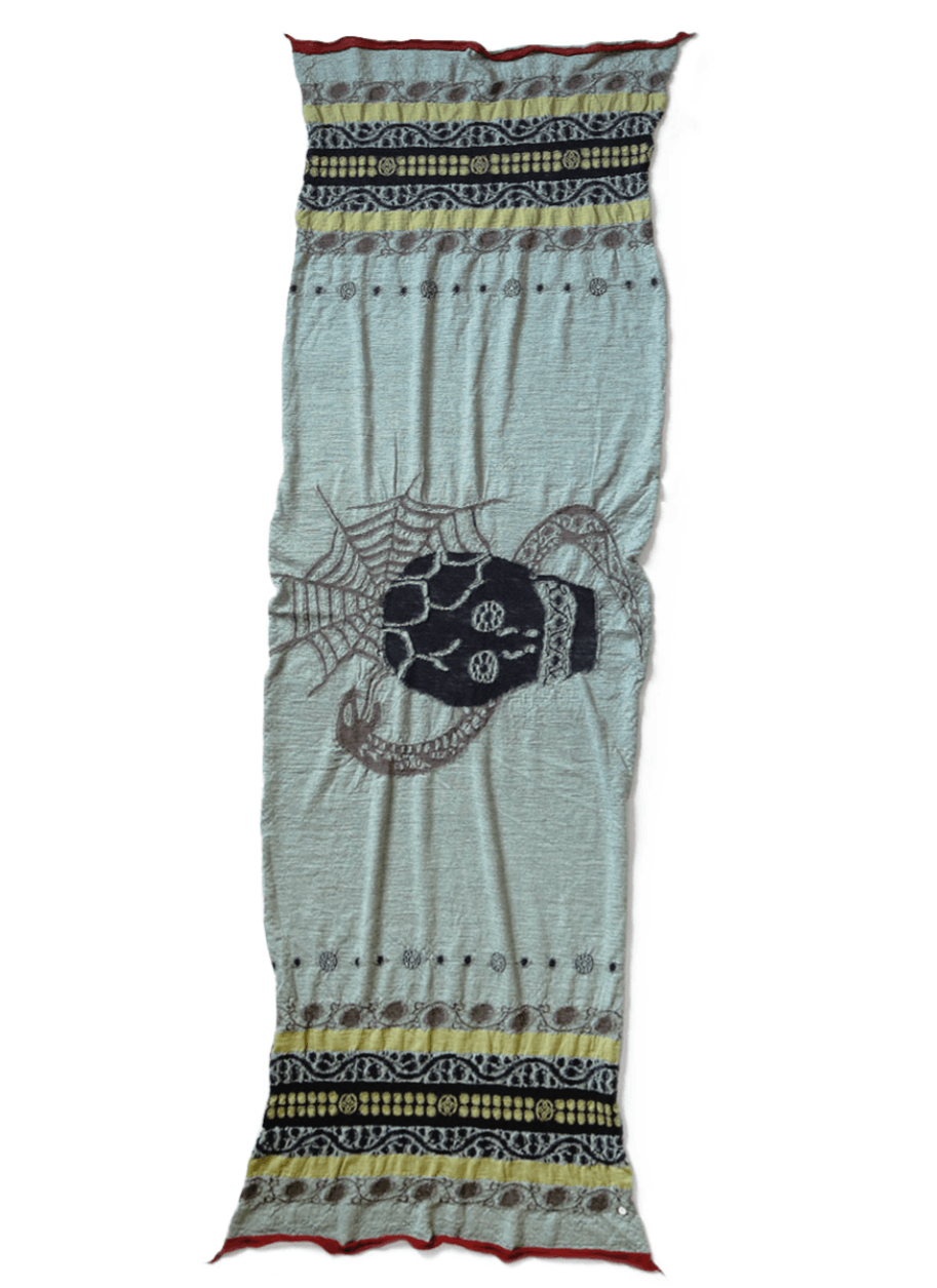 Kapital Shrunken Wool Coptic Skull Scarf Size ONE SIZE - 2 Thumbnail
