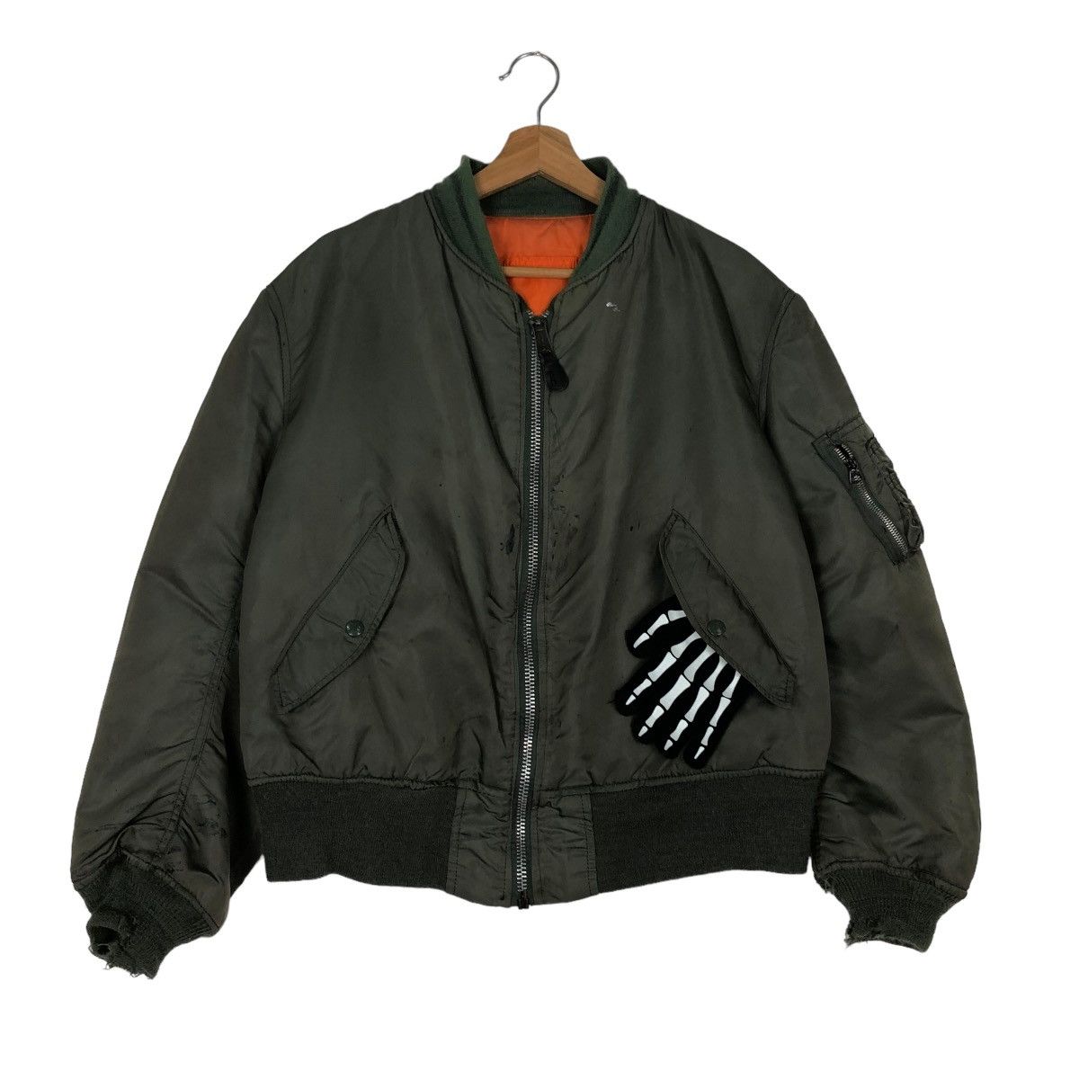 Alpha Industries 🔥VINTAGE MA-1 BOMBER JACKET REVERSIBLE APLHA INDUSTRIES USA Size US M / EU 48-50 / 2 - 1 Thumbnail