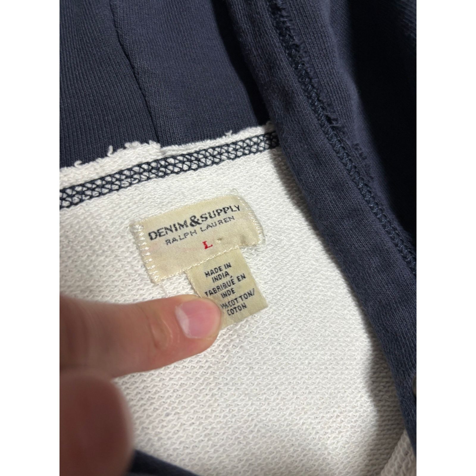Denim & Supply Ralph Lauren × Polo Ralph Lauren × Vintage Vintage Denim Supply Ralph Lauren Eagle Logo Sz L White Size US L / EU 52-54 / 3 - 3 Thumbnail