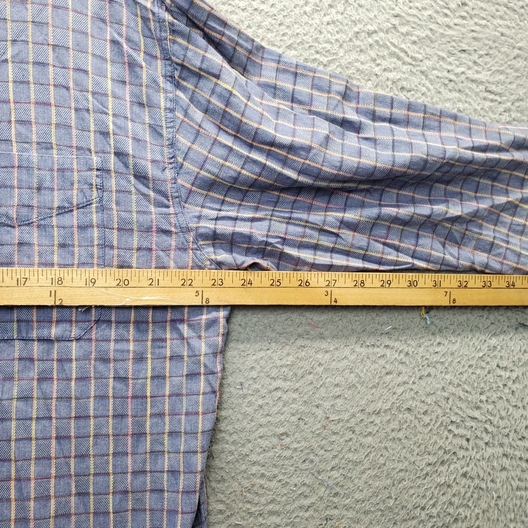 The Territory Ahead Territory Ahead Shirt Mens XL Multi Check Chest Pocket Collared Button Down Size US XL / EU 56 / 4 - 6 Thumbnail